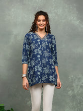 Printed Denim Kurti